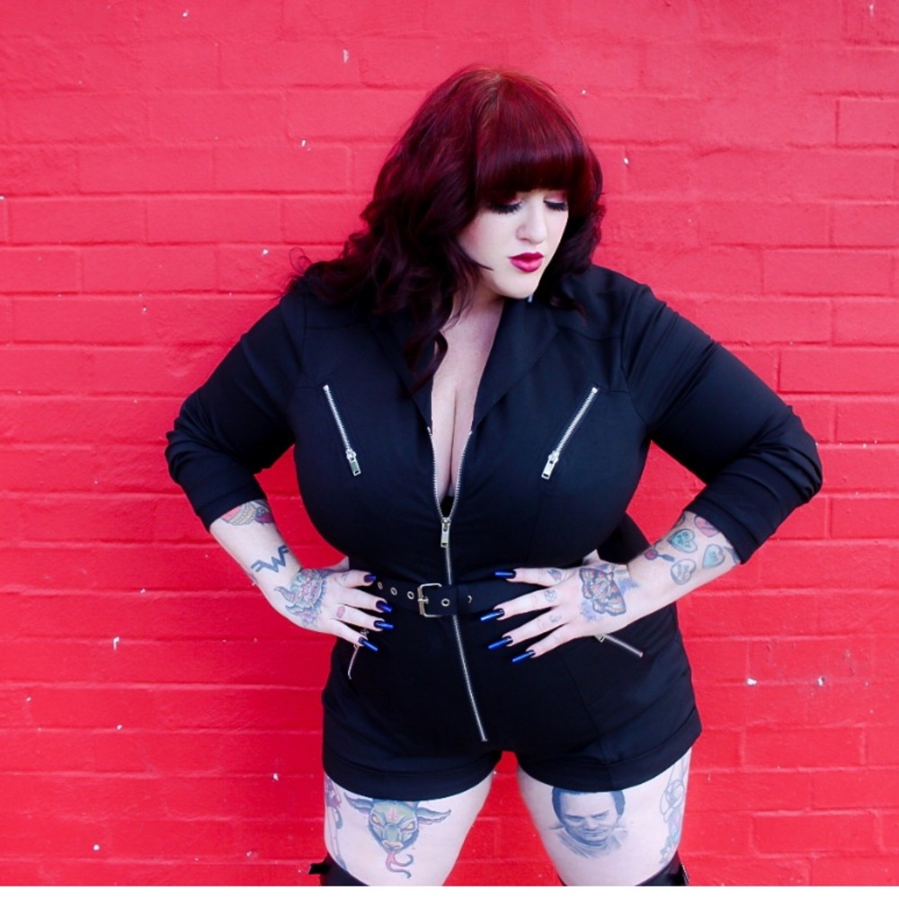 NWOT Pussycat Jumpsuit Romper in Black - Vixen by Micheline Pitt